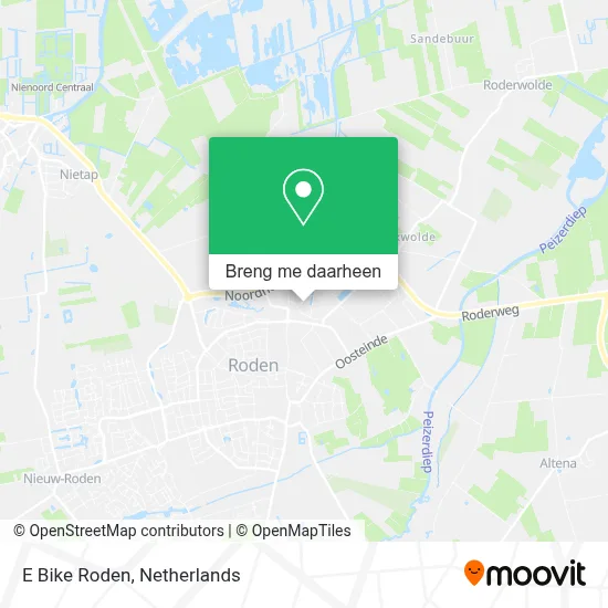 E Bike Roden kaart