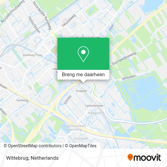 Wittebrug kaart