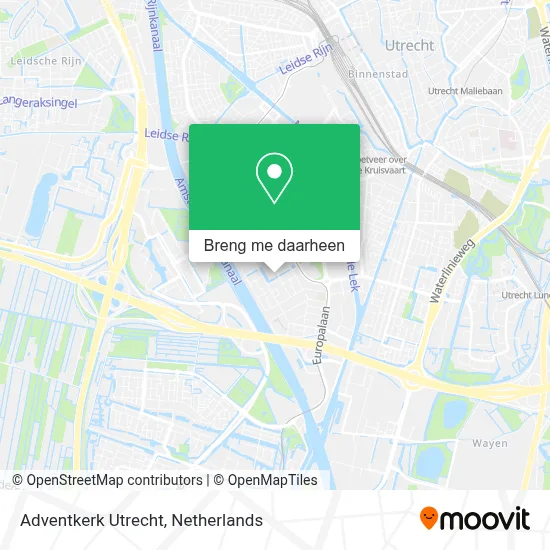 Adventkerk Utrecht kaart