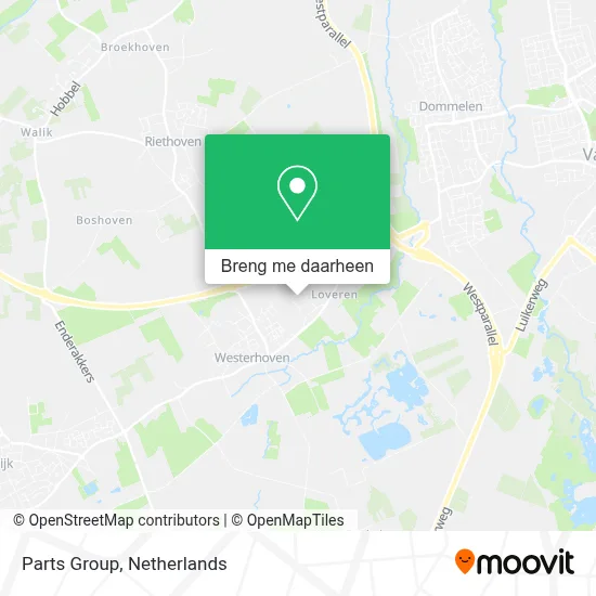 Parts Group kaart
