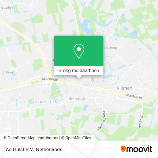 Ad Hulst B.V. kaart