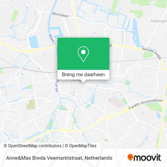 Anne&Max Breda Veemarktstraat kaart