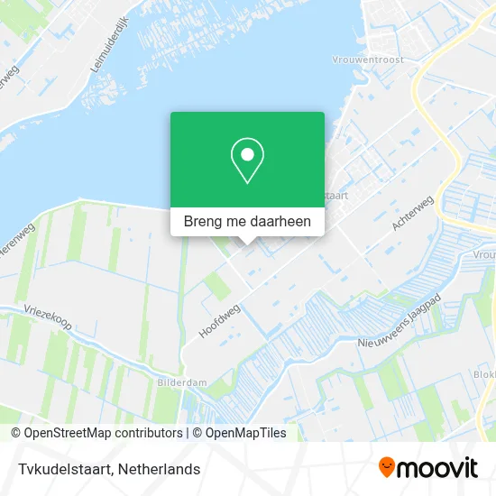 Tvkudelstaart kaart
