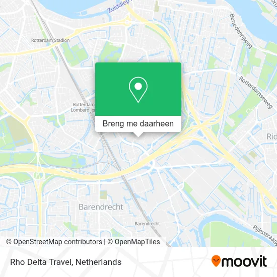 Rho Delta Travel kaart