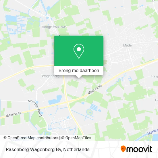 Rasenberg Wagenberg Bv kaart