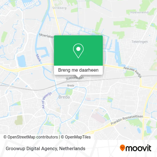 Groowup Digital Agency kaart