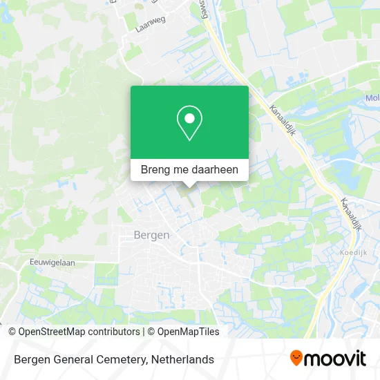 Bergen General Cemetery kaart