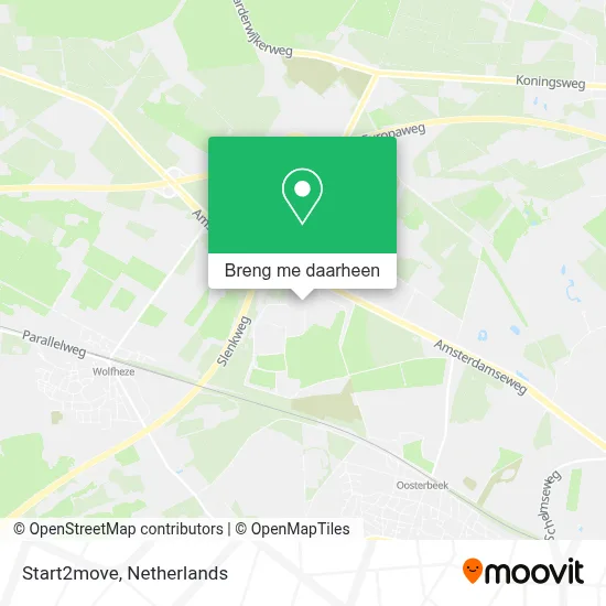 Start2move kaart
