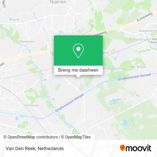 Van Den Reek kaart