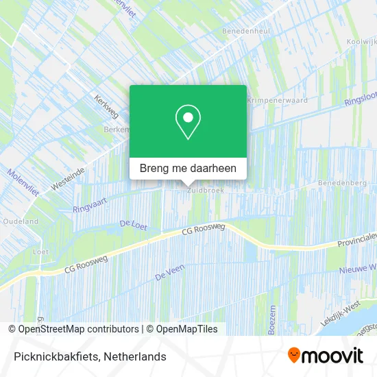 Picknickbakfiets kaart