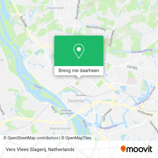 Vers Vlees Slagerij kaart