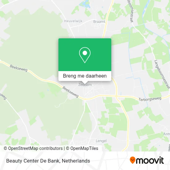 Beauty Center De Bank kaart
