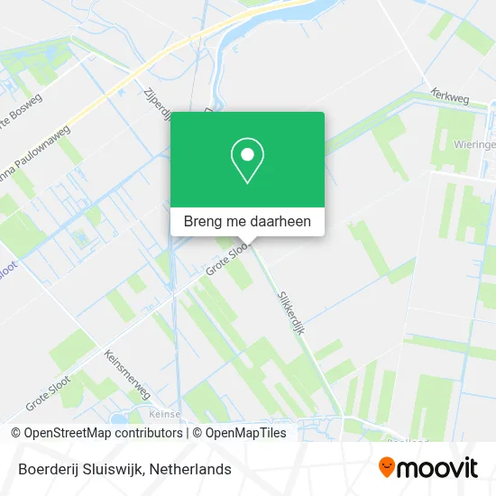 Boerderij Sluiswijk kaart