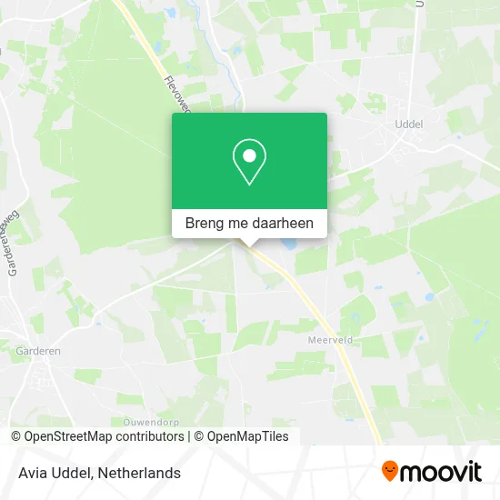 Avia Uddel kaart