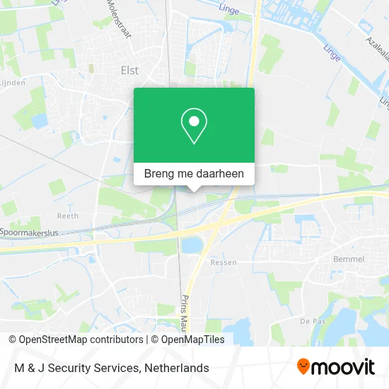 M & J Security Services kaart