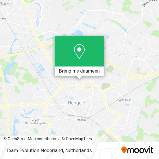 Team Evolution Nederland kaart