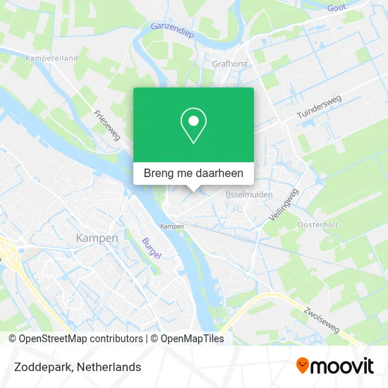 Zoddepark kaart