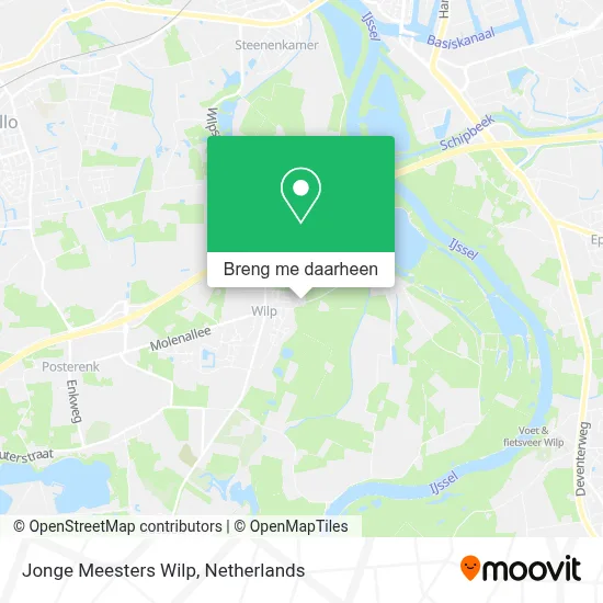 Jonge Meesters Wilp kaart