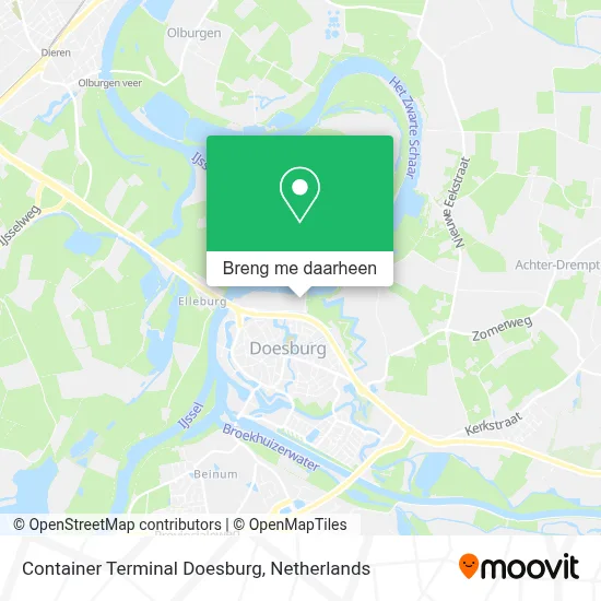 Container Terminal Doesburg kaart