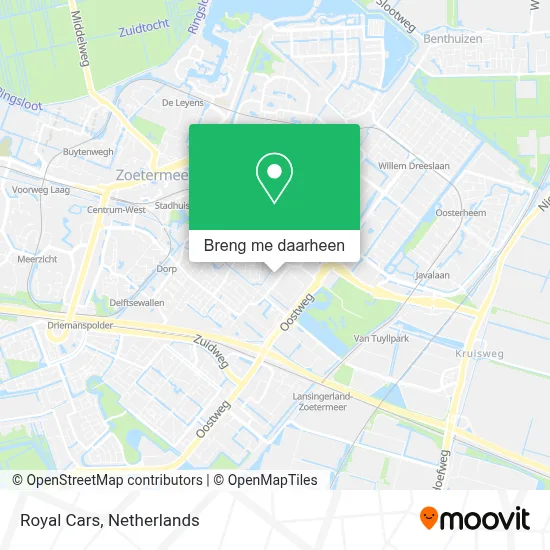 Royal Cars kaart