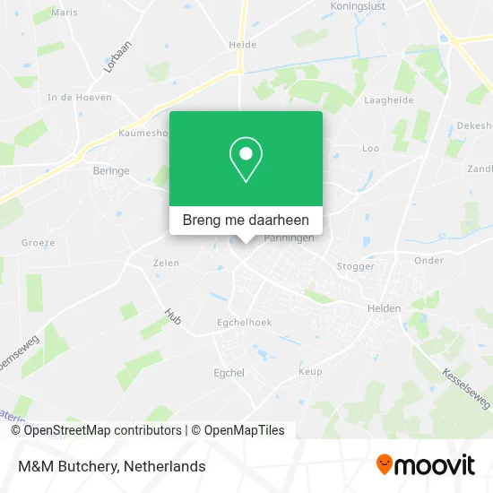 M&M Butchery kaart