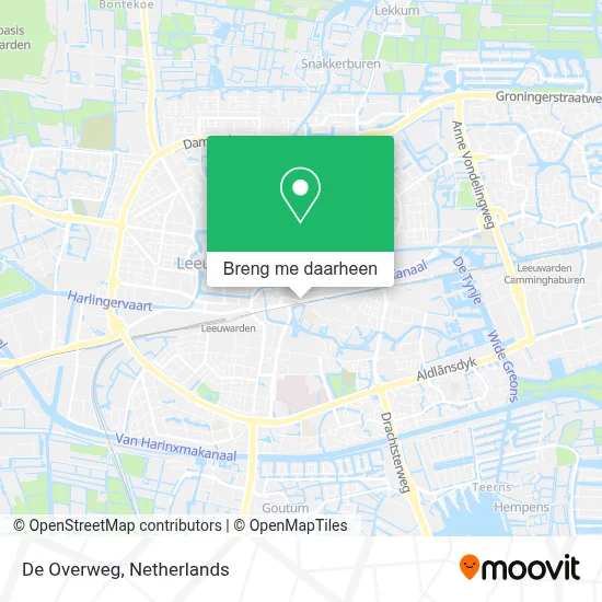 De Overweg kaart
