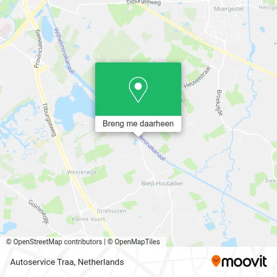 Autoservice Traa kaart