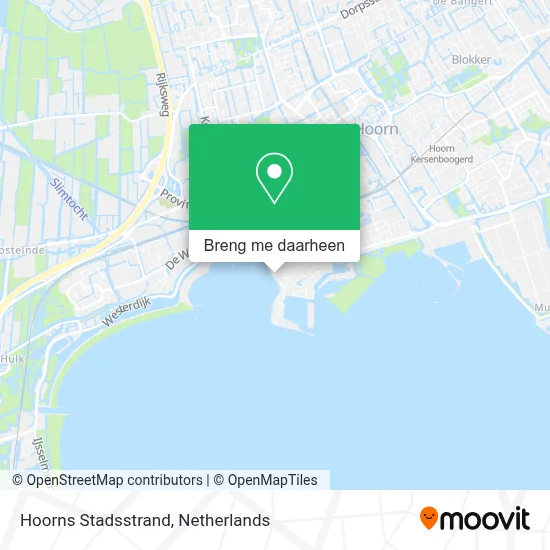 Hoorns Stadsstrand kaart