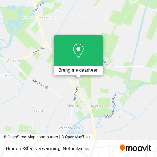 Hinders-Sfeerverwarming kaart