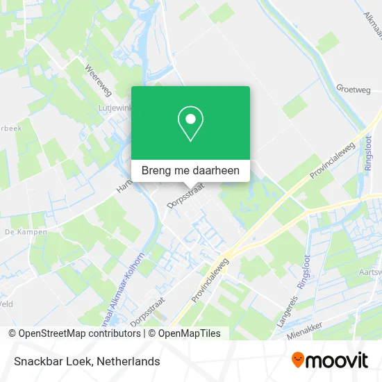 Snackbar Loek kaart