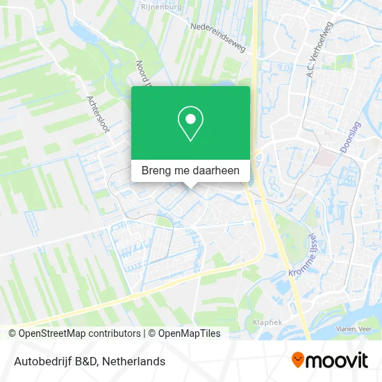 Autobedrijf B&D kaart