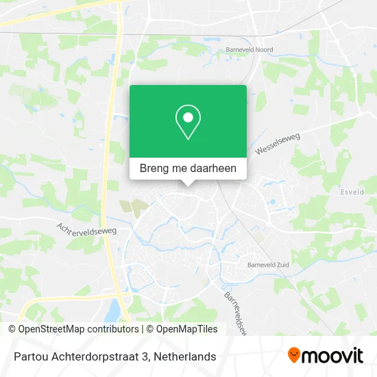 Partou Achterdorpstraat 3 kaart