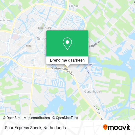 Spar Express Sneek kaart