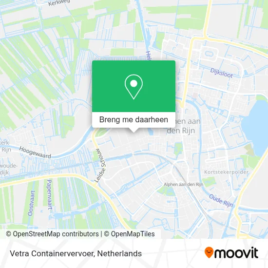 Vetra Containervervoer kaart