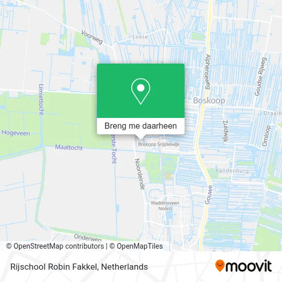 Rijschool Robin Fakkel kaart
