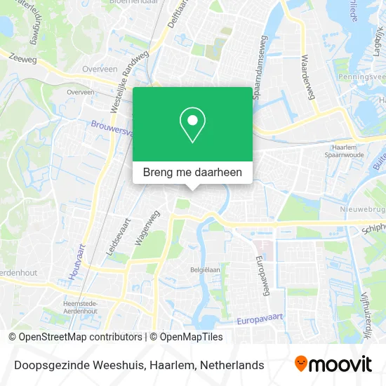 Doopsgezinde Weeshuis, Haarlem kaart