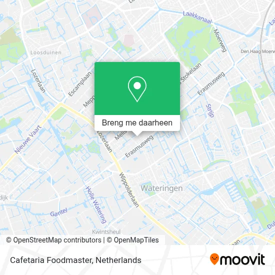 Cafetaria Foodmaster kaart