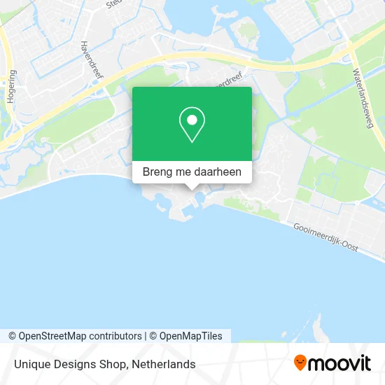 Unique Designs Shop kaart