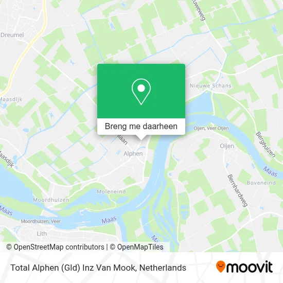 Total Alphen (Gld) Inz Van Mook kaart