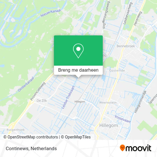 Continews kaart