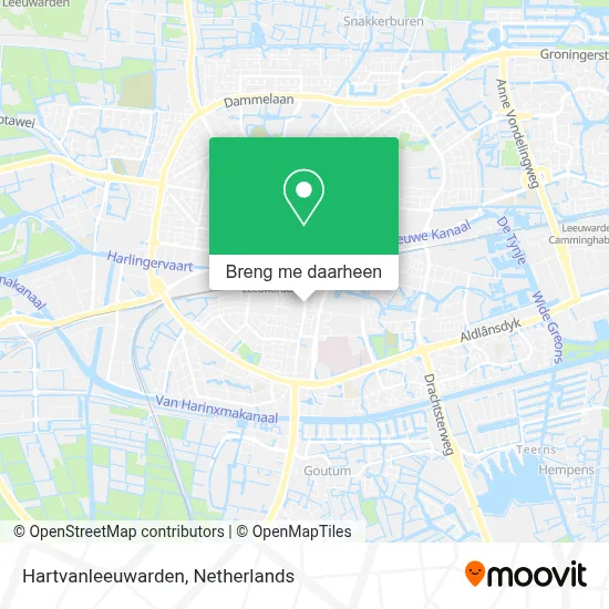 Hartvanleeuwarden kaart