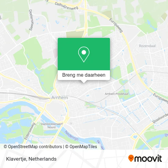 Klavertje kaart