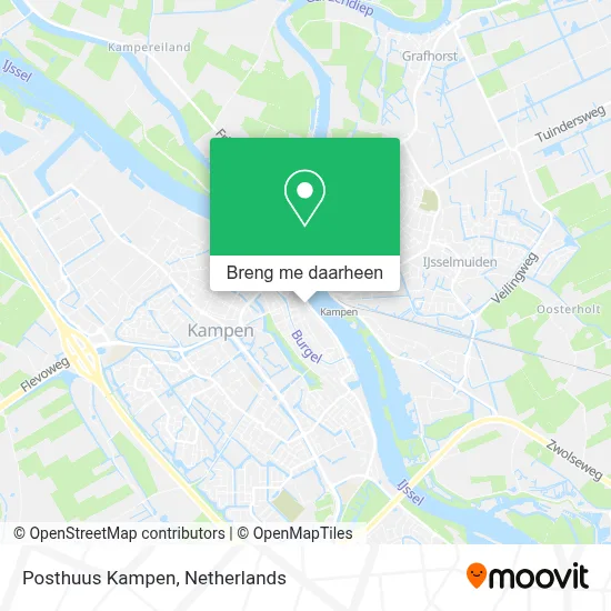 Posthuus Kampen kaart