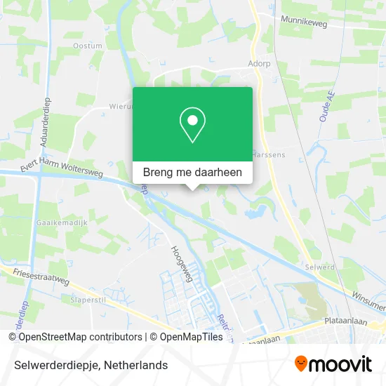 Selwerderdiepje kaart
