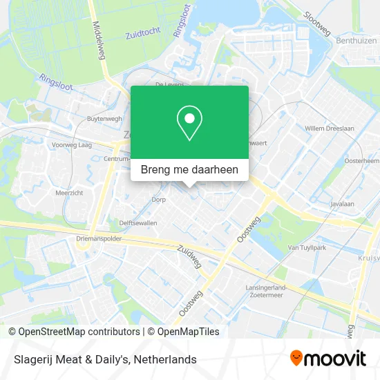 Slagerij Meat & Daily's kaart
