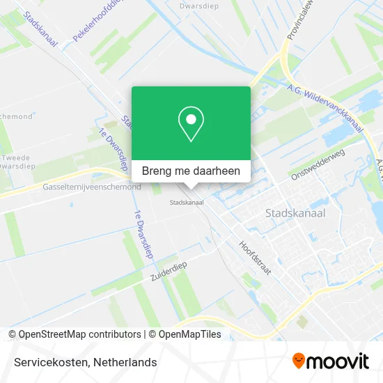 Servicekosten kaart