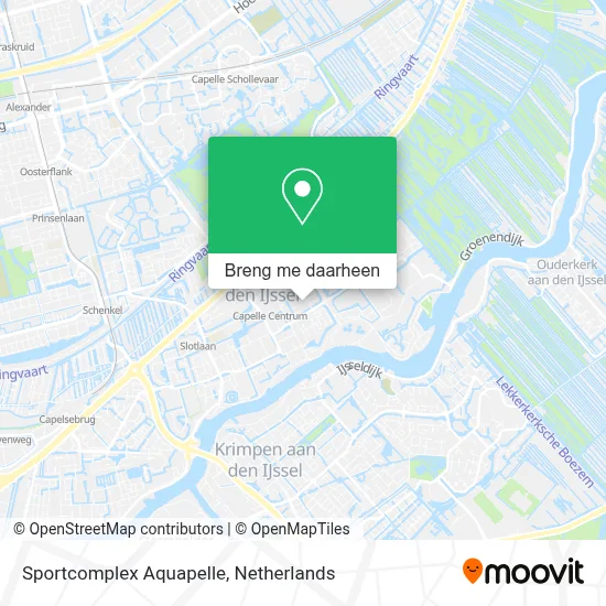 Sportcomplex Aquapelle kaart