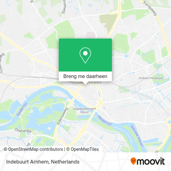 Indebuurt Arnhem kaart