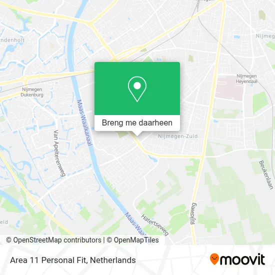 Area 11 Personal Fit kaart