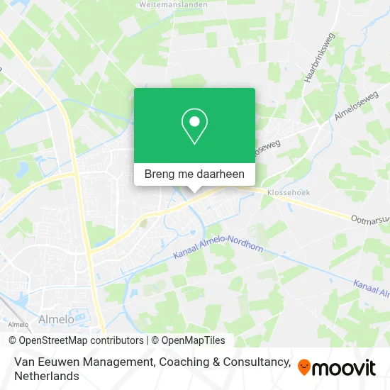 Van Eeuwen Management, Coaching & Consultancy kaart